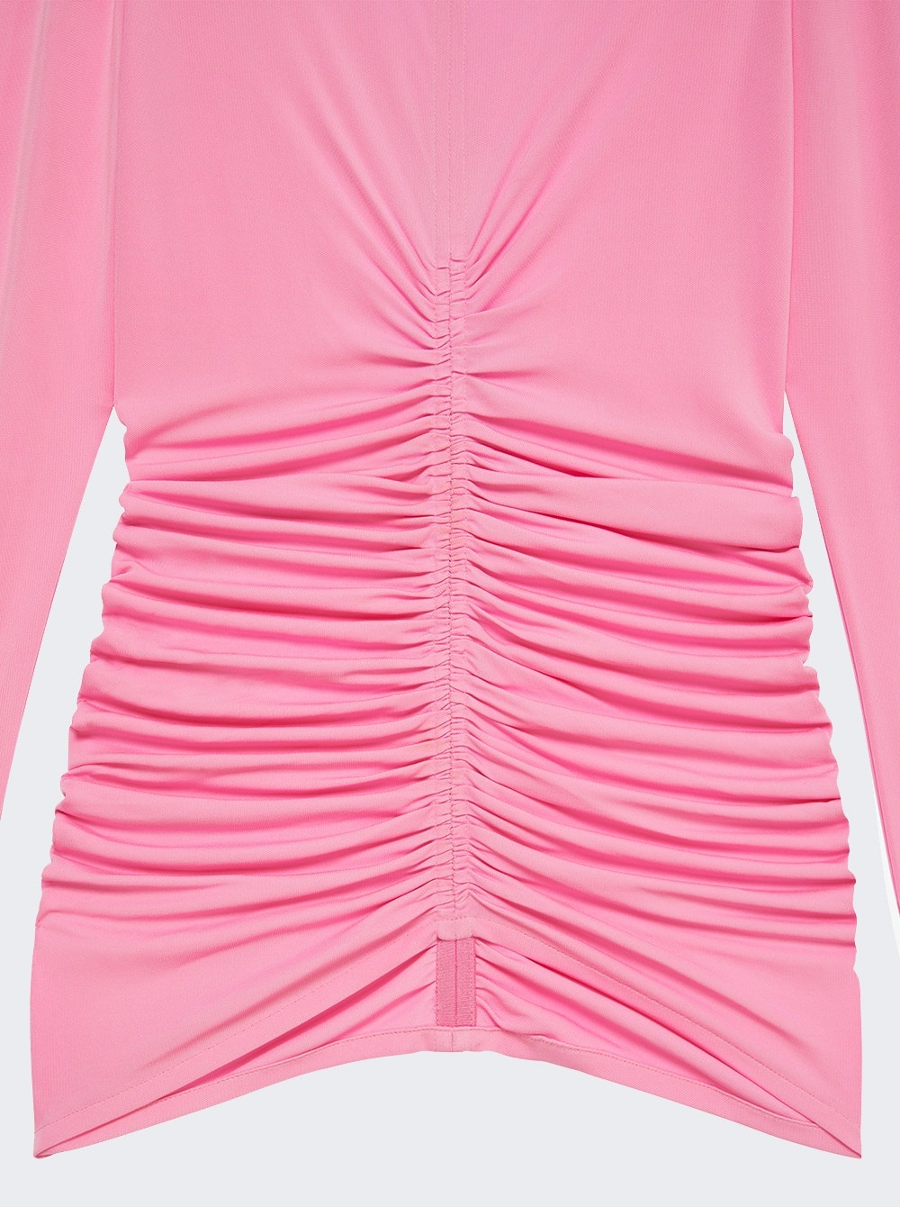 Ruched Long Sleeve Top Bubble Gum Pink - 4
