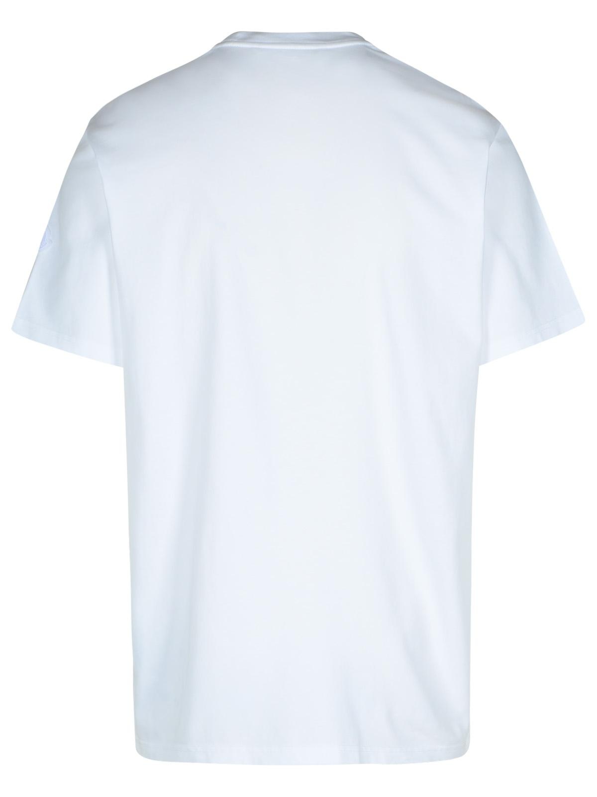 Moncler White Cotton T-Shirt Man - 3