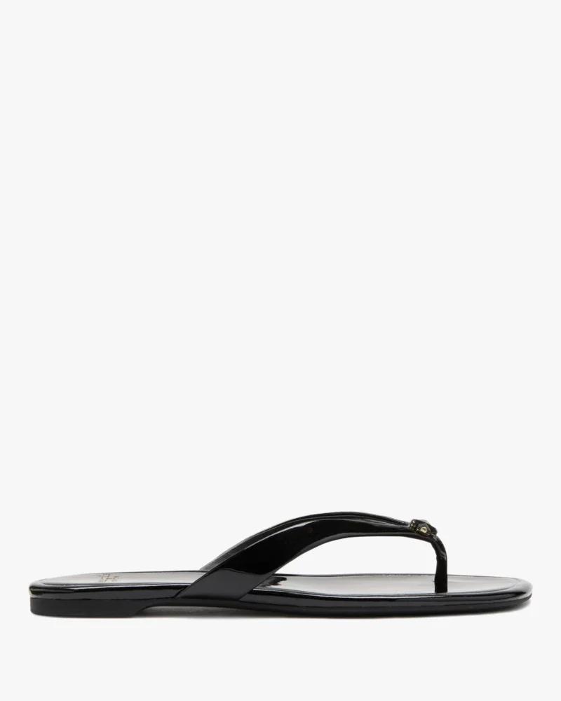 Spade Flower Flip Flop Sandals - 1