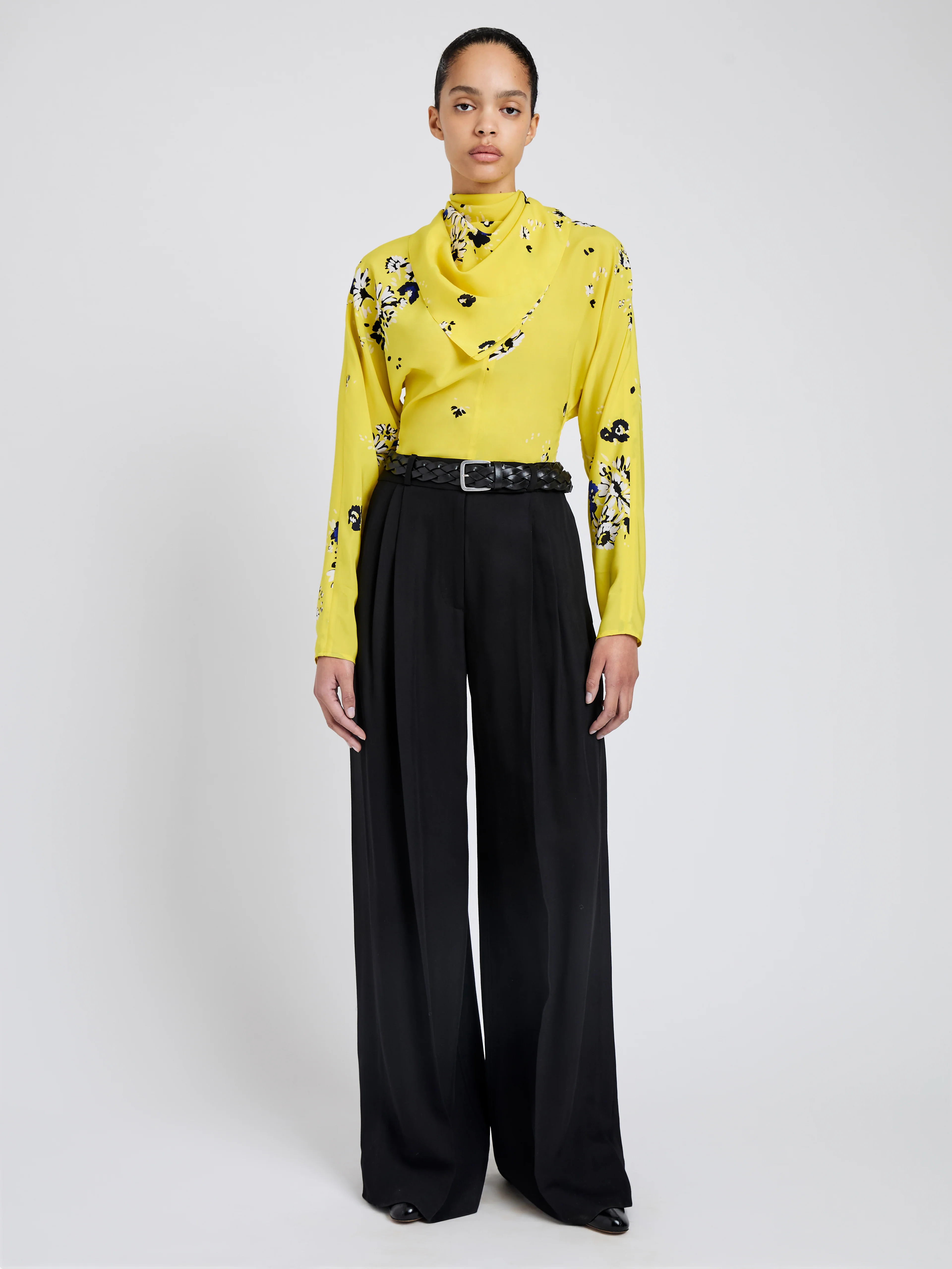 Ysabelle Top in Printed Silk Viscose - 3