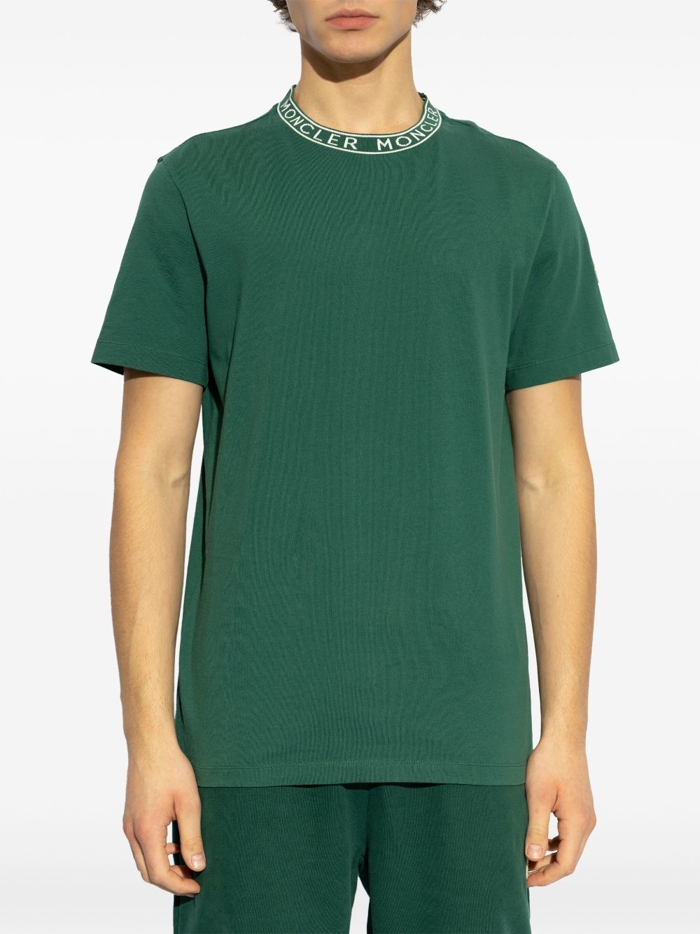 logo-trim T-shirt - 3