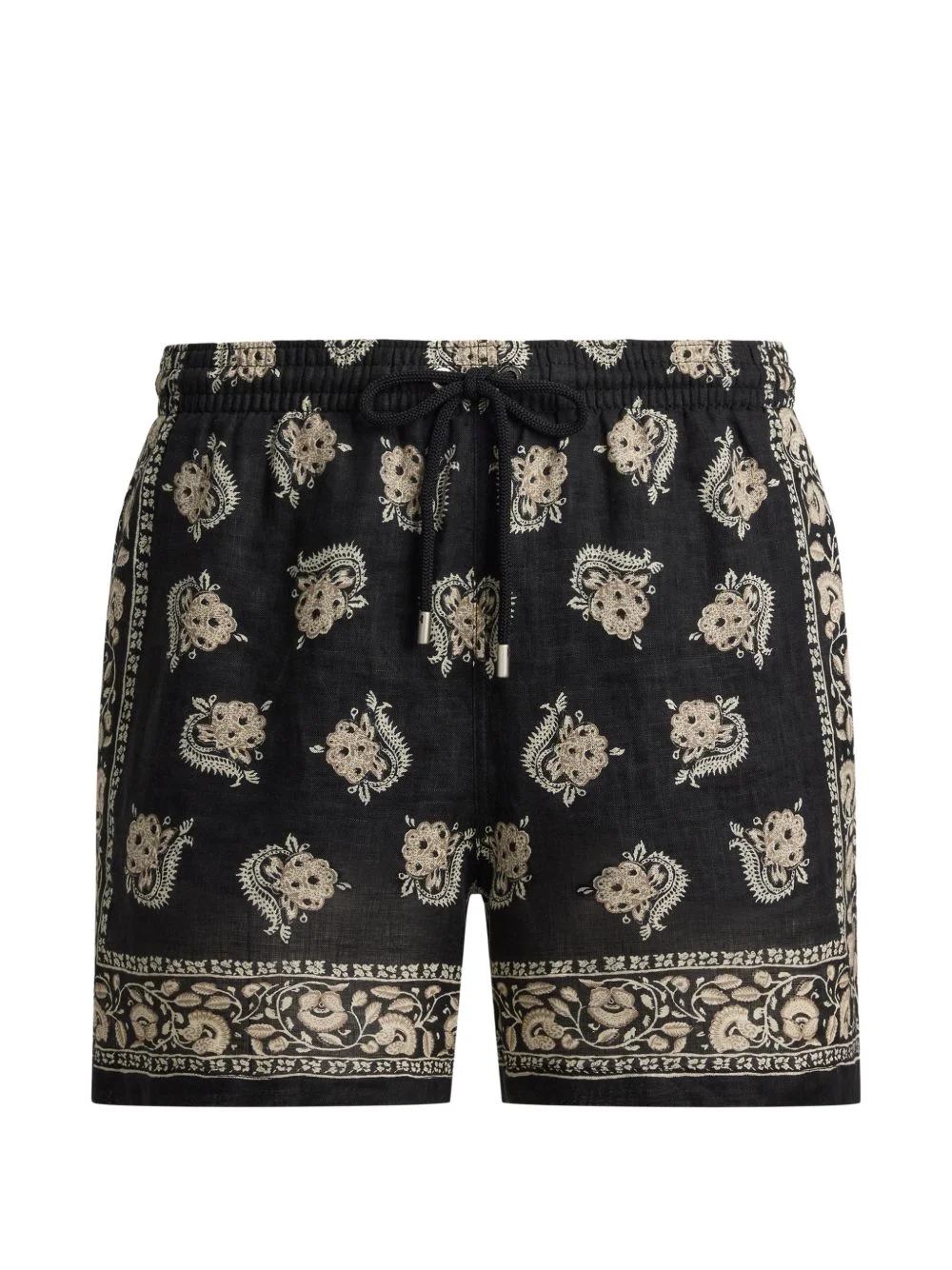 drawstring floral-pattern swim trunk - 1