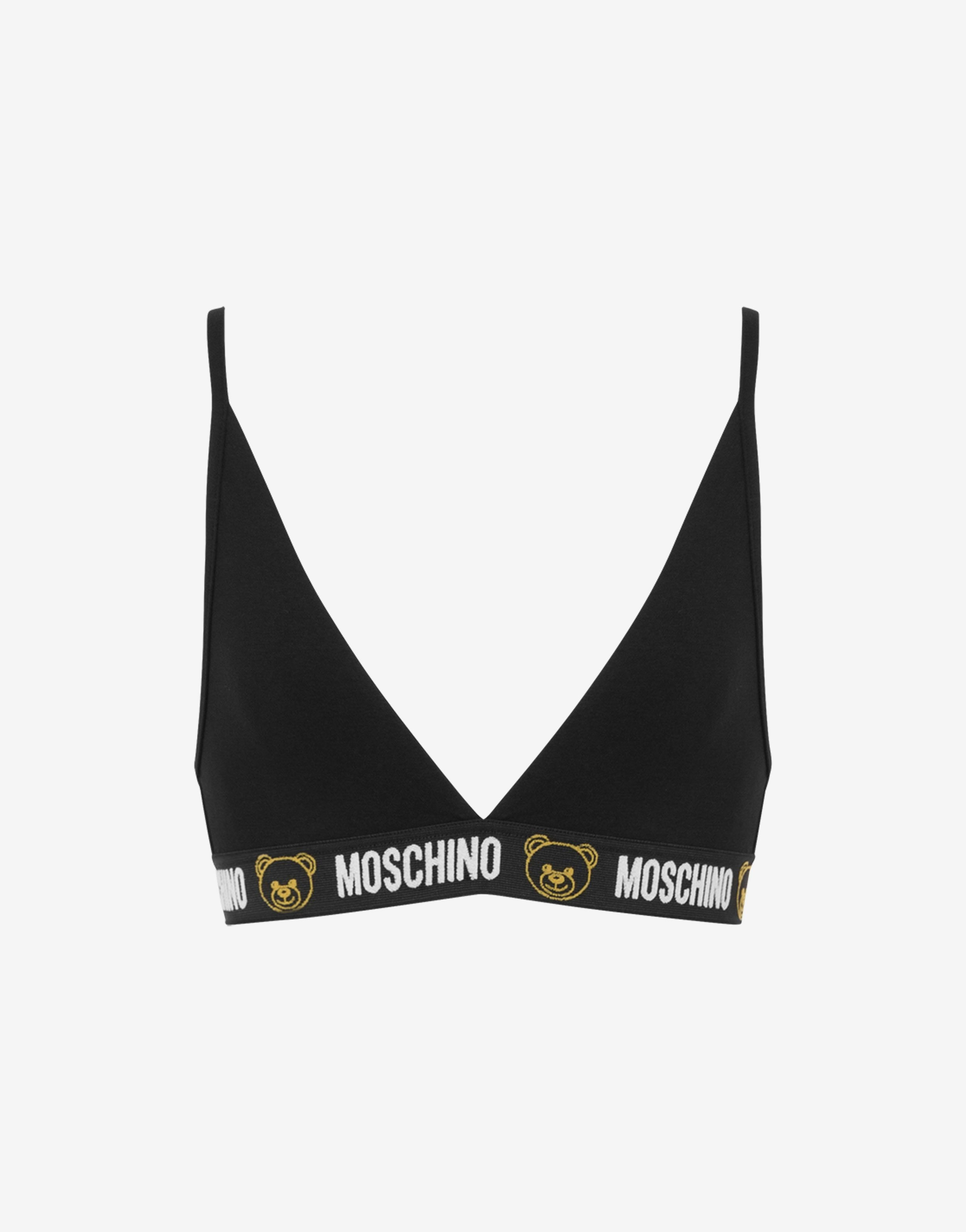 STRETCH JERSEY BRA WITH TEDDY ELASTIC BAND - 1