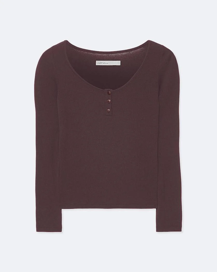 JULES SLIM-FIT COTTON HENLEY TOP - 1