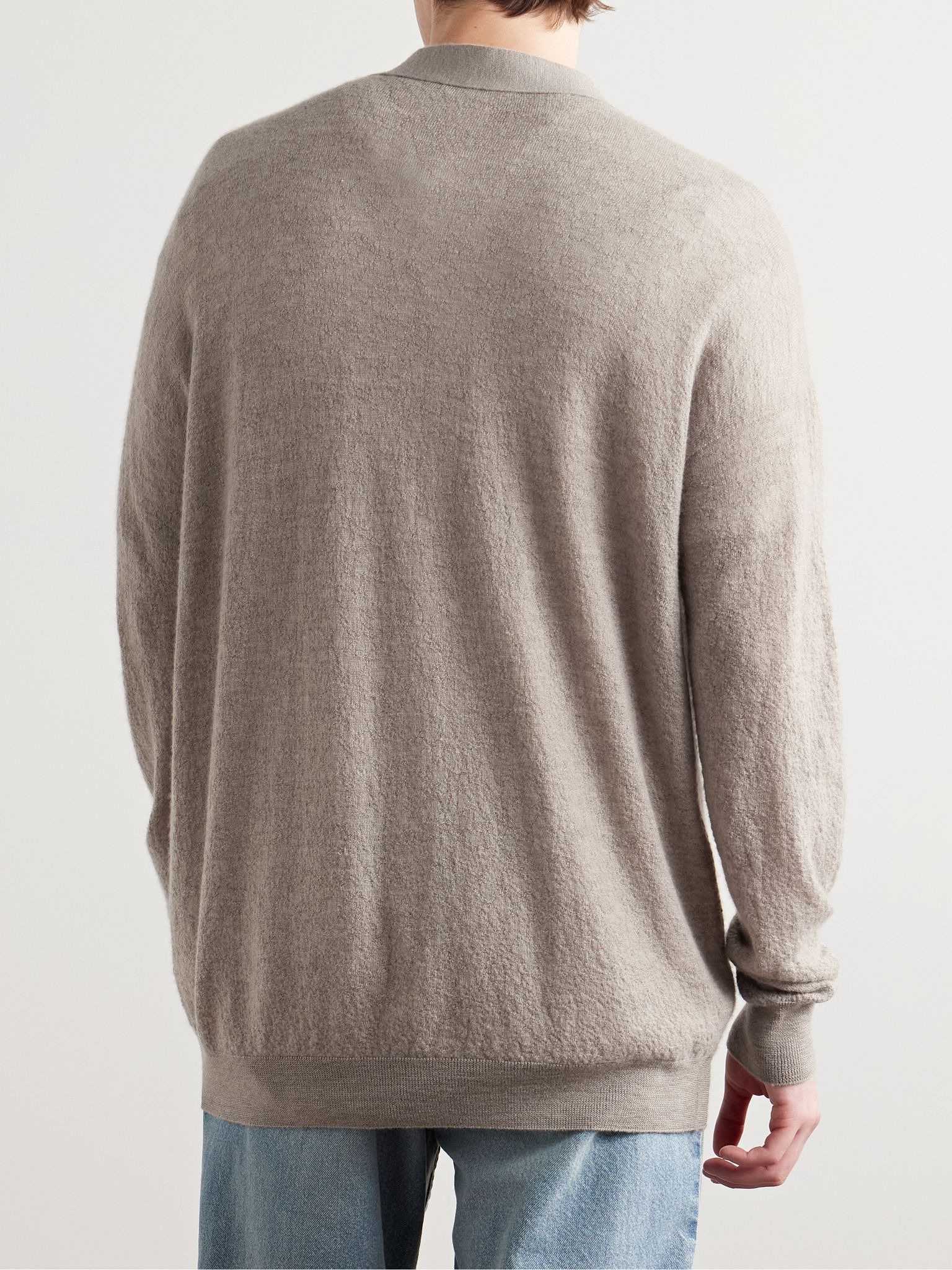 Raimo Cashmere Cardigan Beige - 3