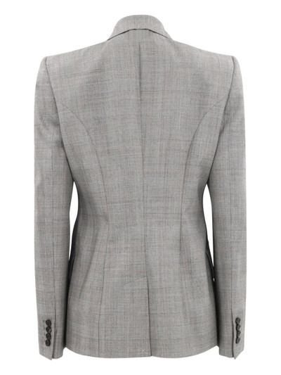 Alexander McQueen Prince of Wales single-breasted blazer outlook