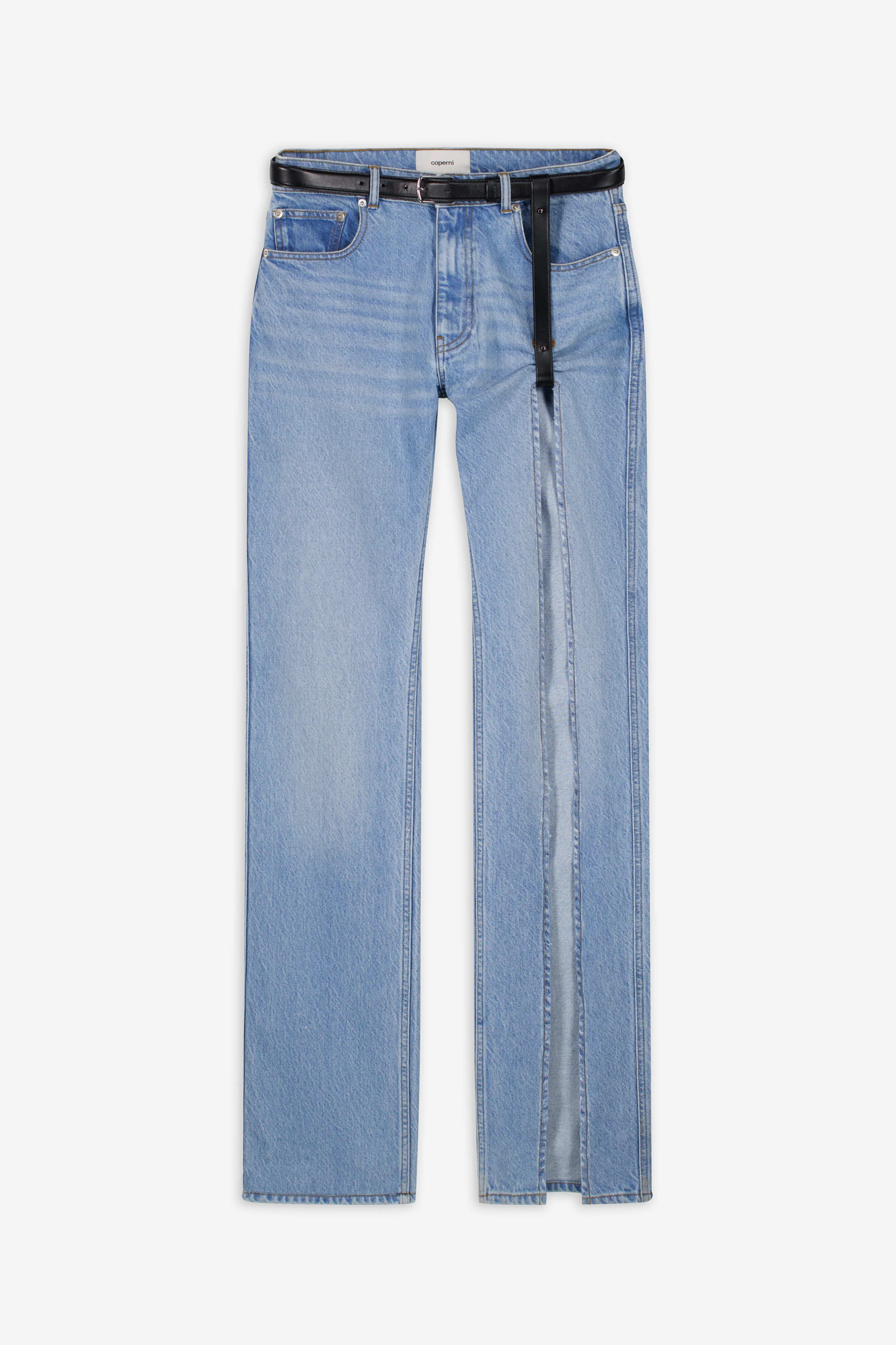 Denim Suspended Pants - 1