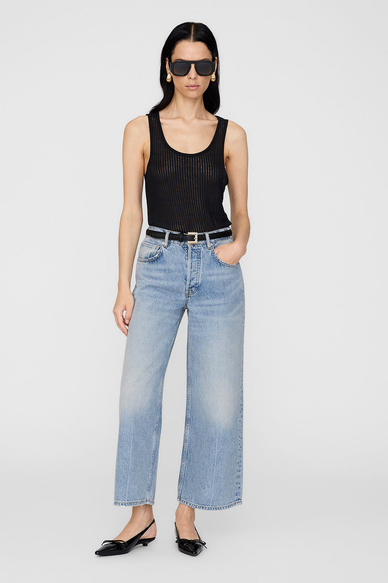 ANINE BING Eugene Tank - Black outlook