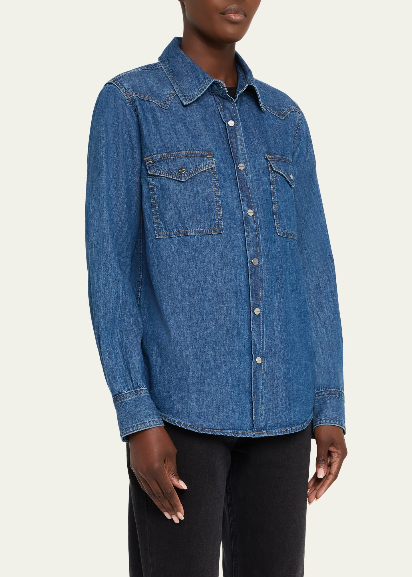 Cowboy Take Me Away Denim Shirt - 4