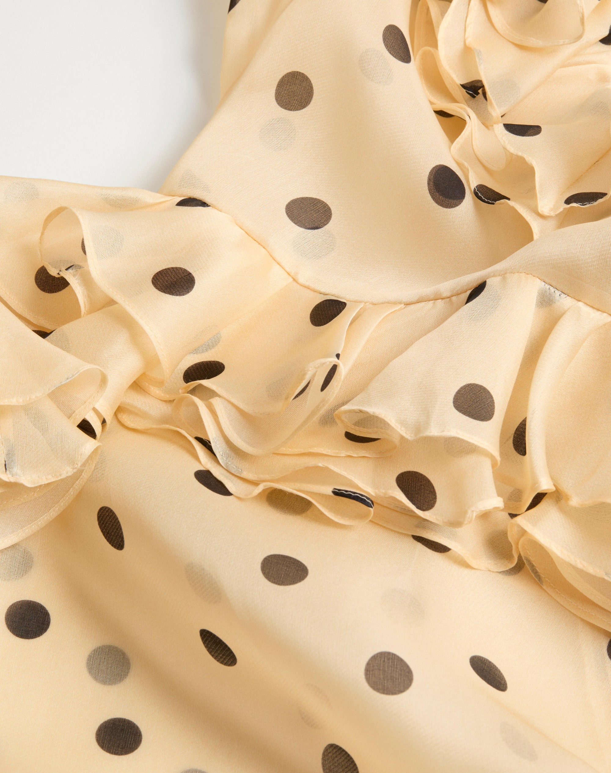 SHORT DRESS IN ORGANZA WITH POLKA DOT PRINT - 10