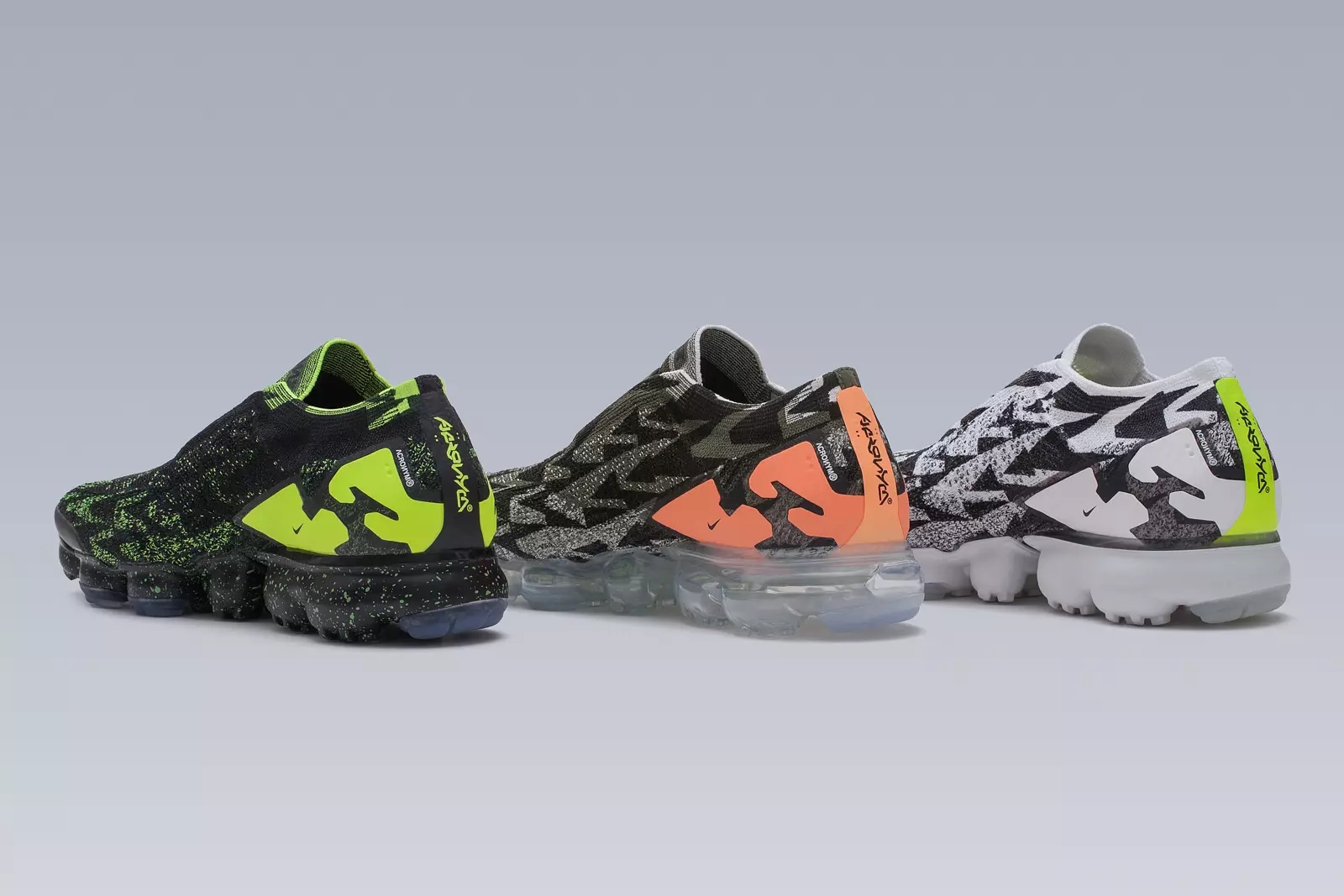 AVM-102 Nike® Air VaporMax Flyknit Moc 2  / Acronym® Sail / Dark Stucco / Cargo Khaki - 21