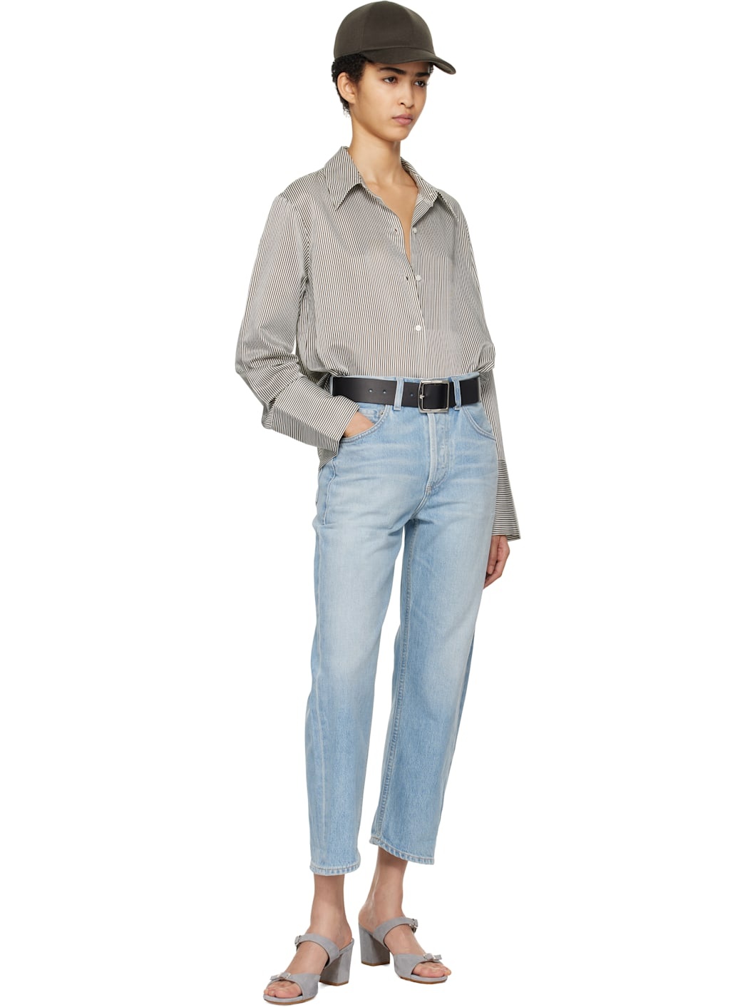 Black & Off-White Camilia Shirt - 5