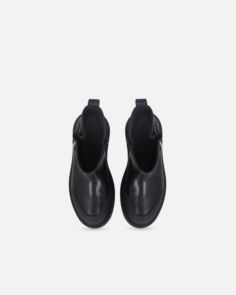 LEATHER BOOTIES WITH LOVE BIRDS LOGO 9