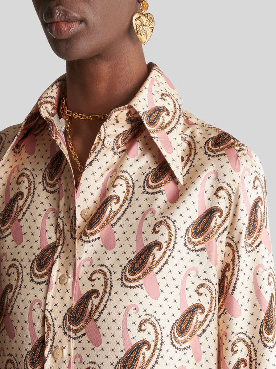 TWILL SHIRT WITH PAISLEY MOTIF - 3