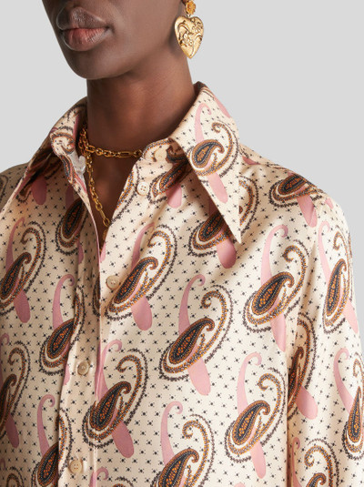 Etro TWILL SHIRT WITH PAISLEY MOTIF outlook