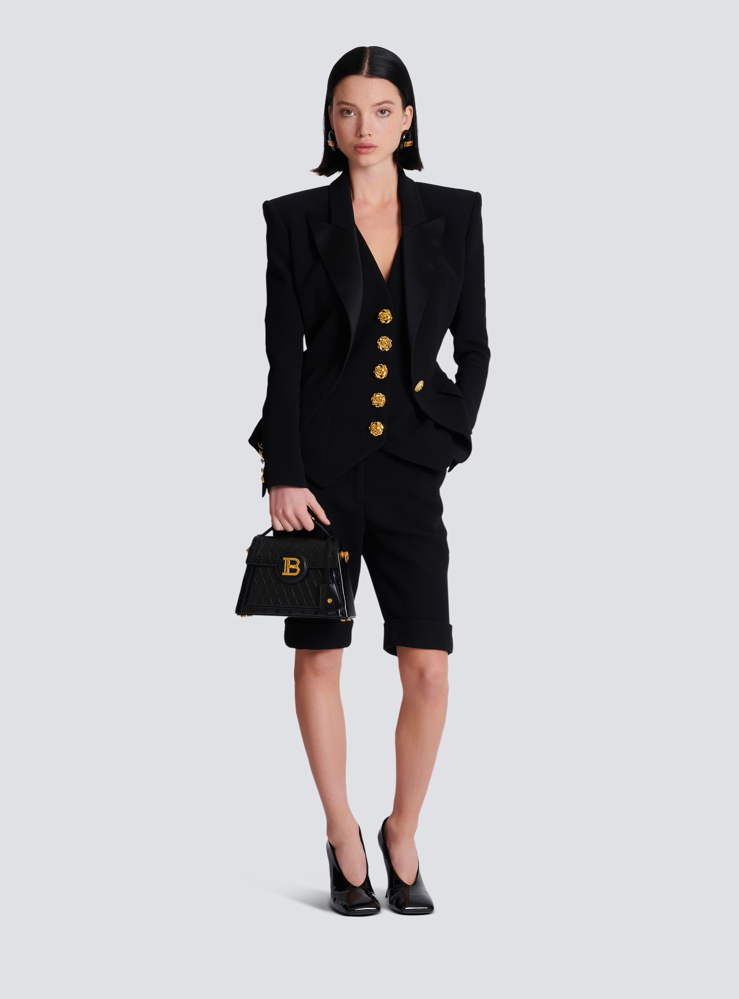 Sleeveless double crepe waistcoat - 2
