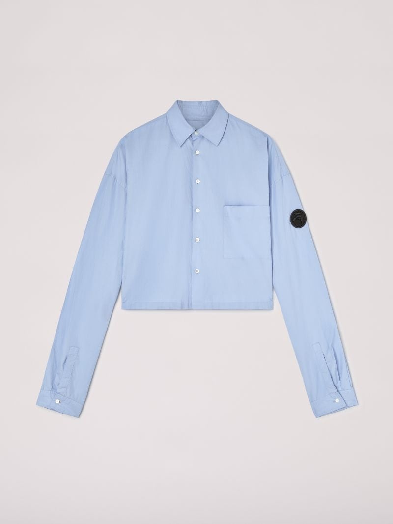 CROPPED LOGO PATCH SHIRT - 1