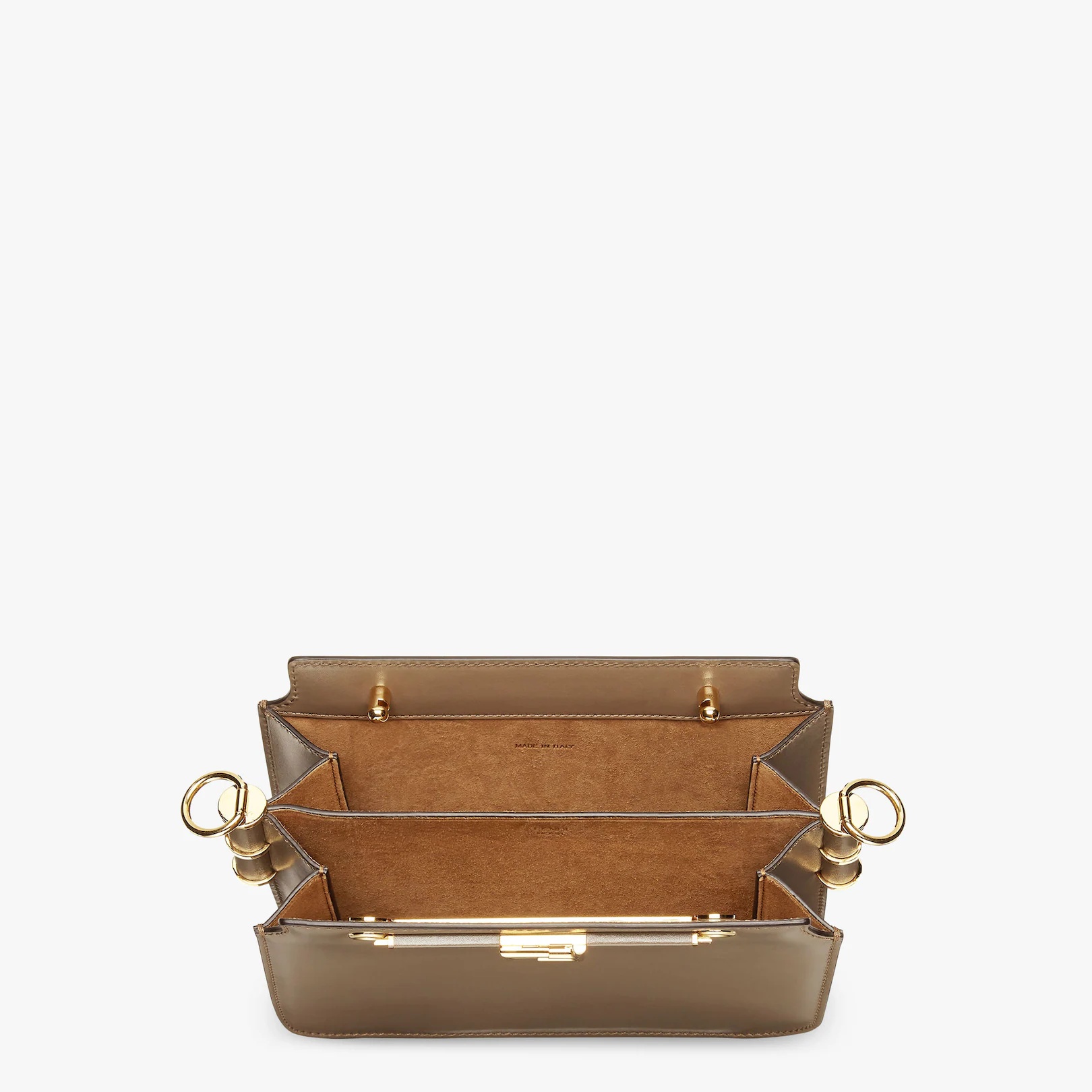 Gray leather bag - 4