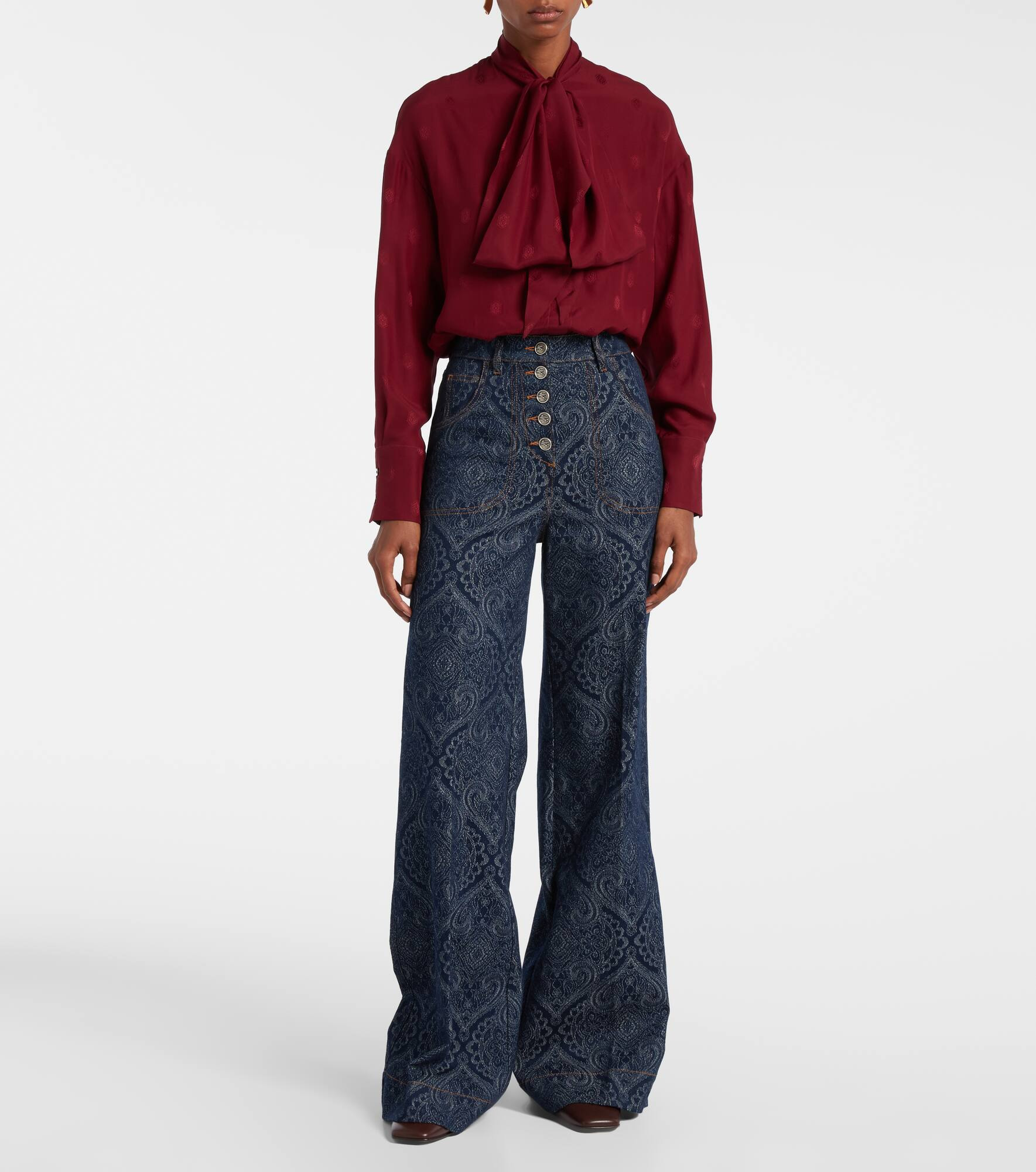 Pegaso high-rise flared jeans - 7