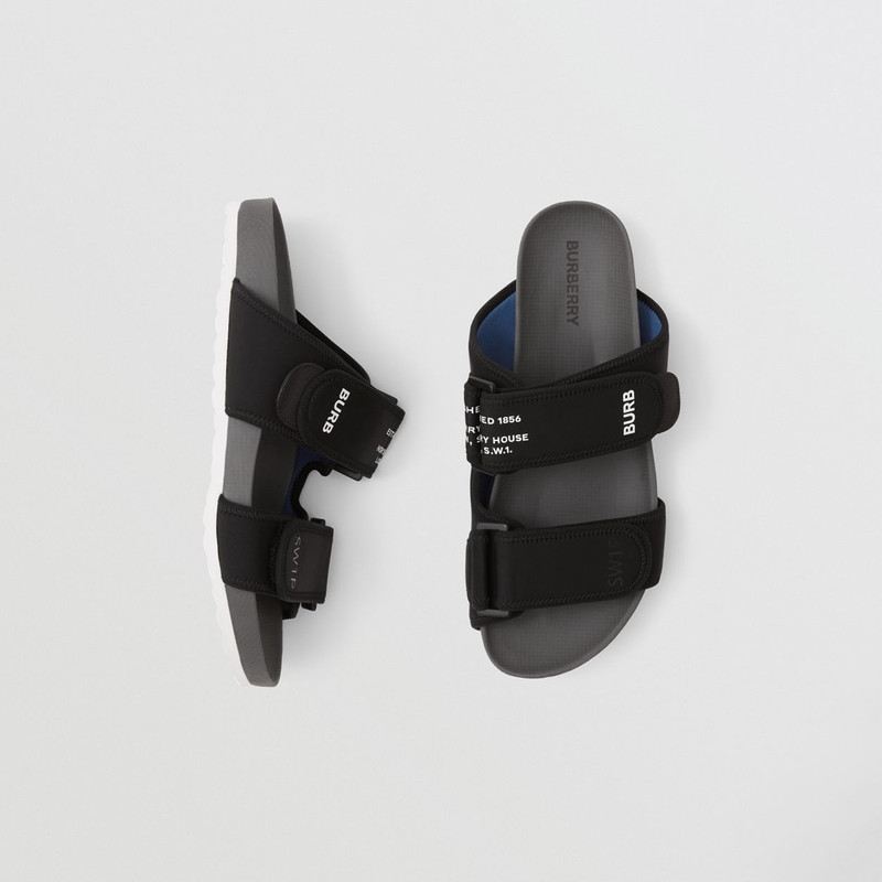 Burberry Horseferry Print Sandals outlook