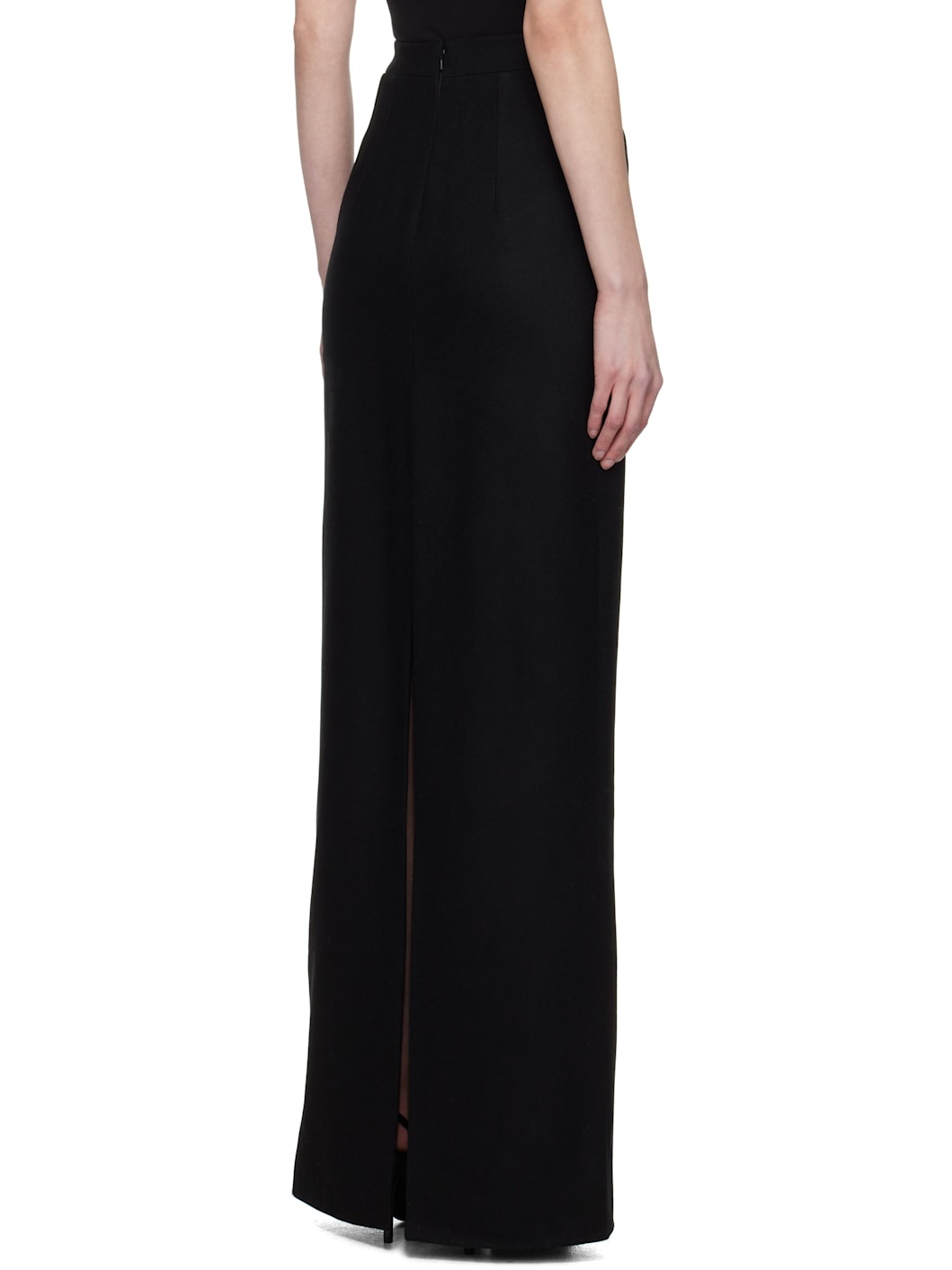 Black Pencil Maxi Skirt - 3