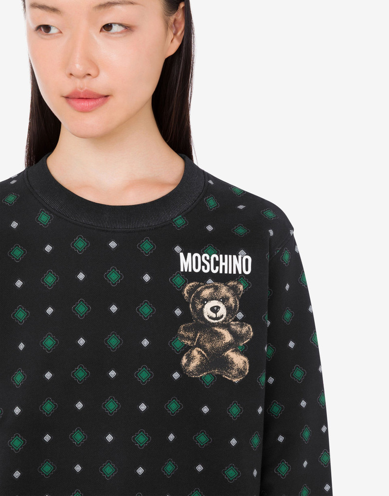 MOSCHINO TEDDY BEAR ORGANIC COTTON SWEATSHIRT 4