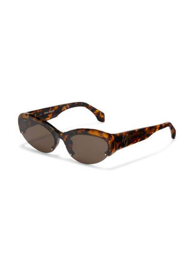 Palm Angels Palmdale oval-frame sunglasses outlook