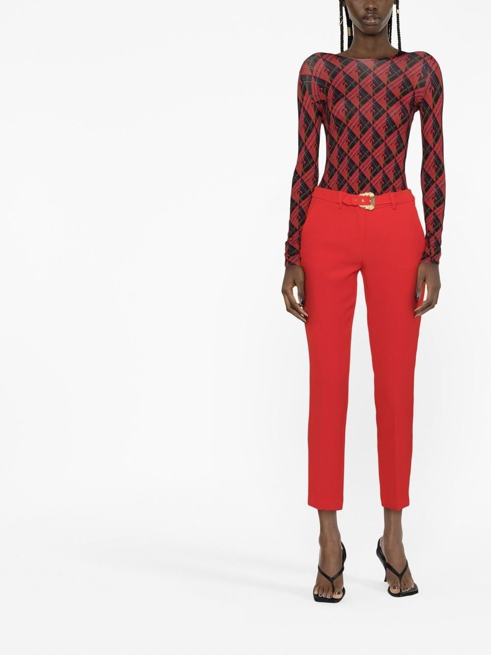 belted cropped trousers - 2