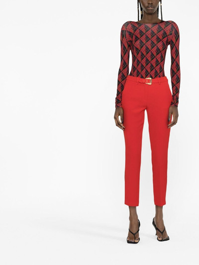 VERSACE JEANS COUTURE belted cropped trousers outlook