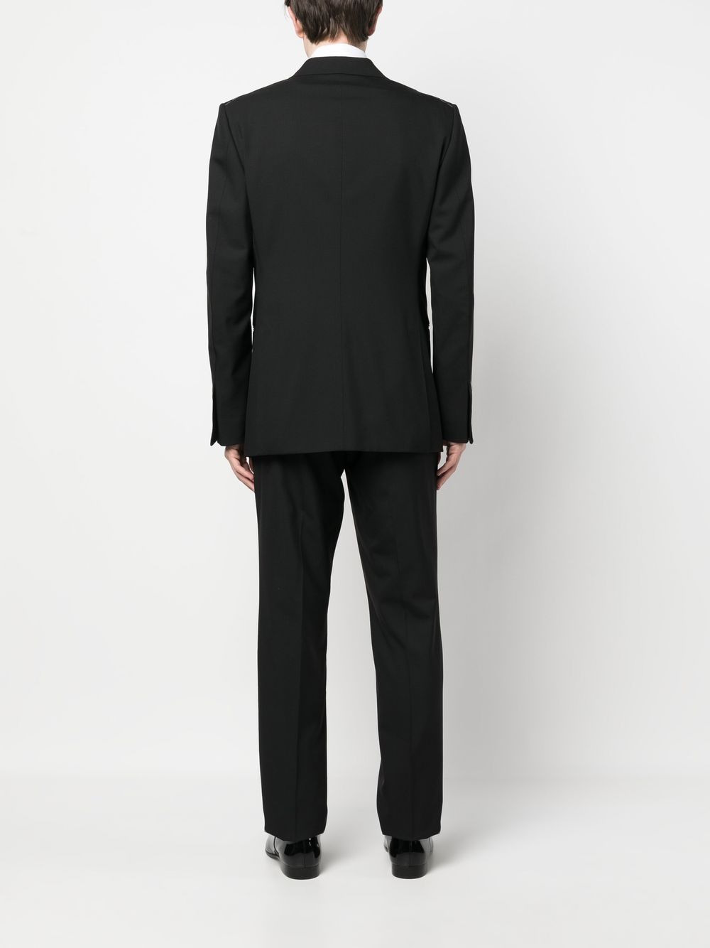 peak-lapel wool suit - 4