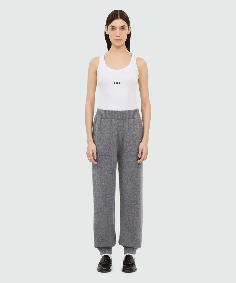 MSGM Cashmere blend joggers outlook