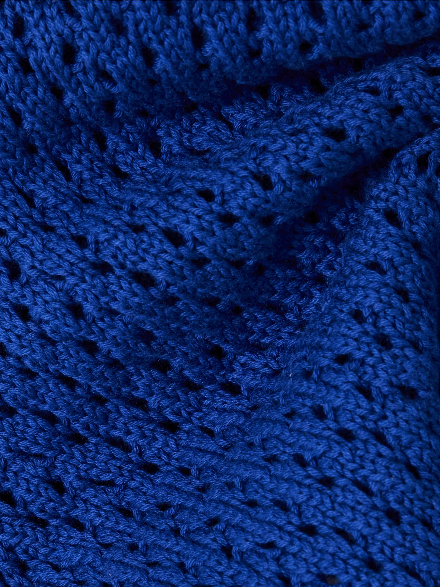 Espina crocheted cotton flared pants Blue - 5