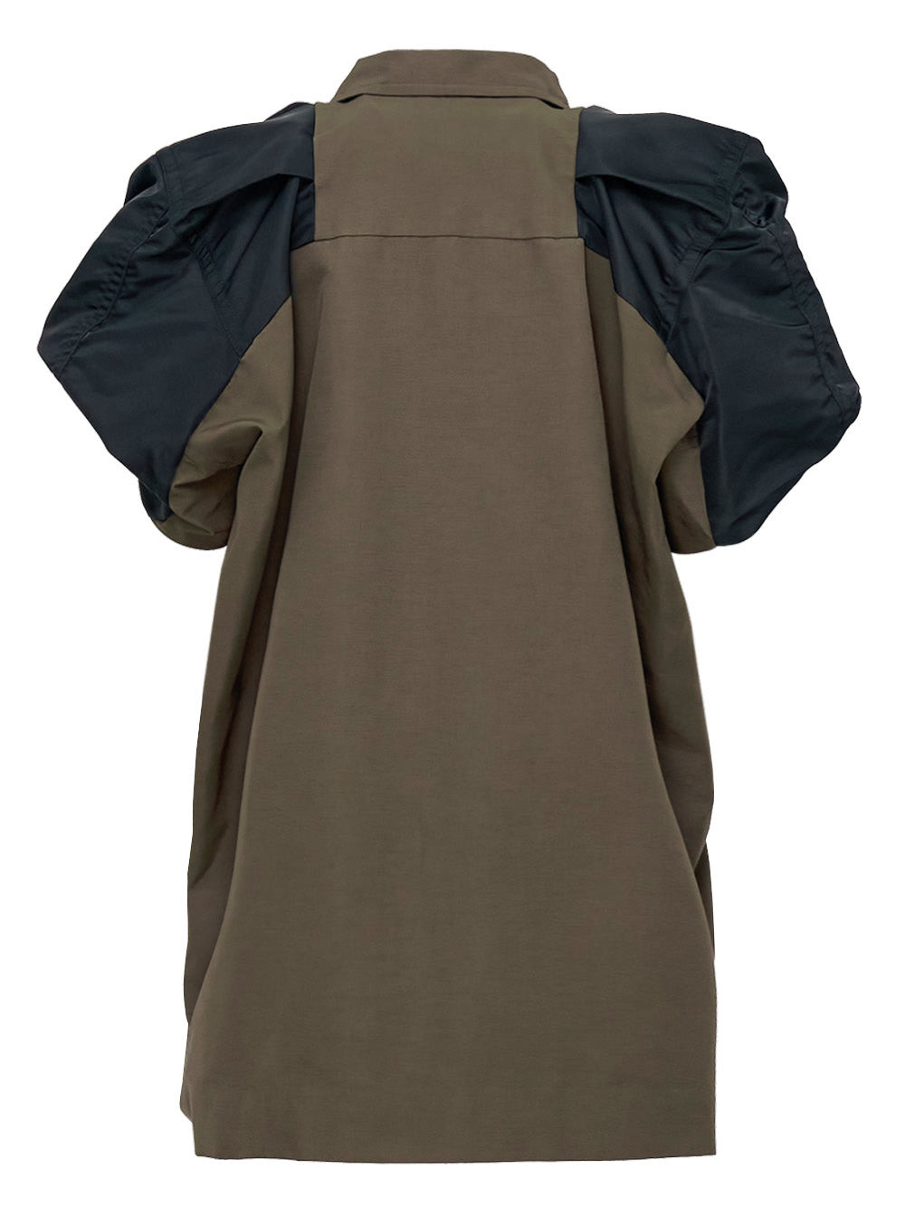 Nylon Twill Mix Grosgrain Dress - 2