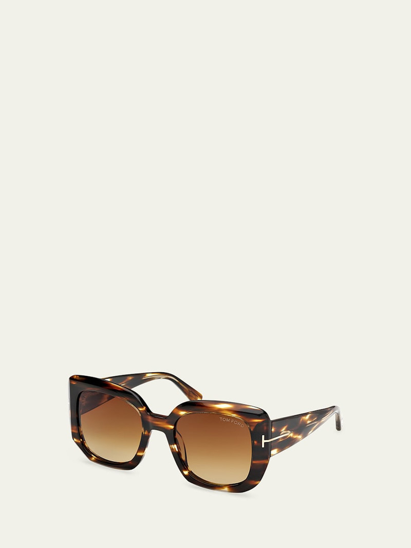 TOM FORD Carla-02 Acetate Square Sunglasses outlook