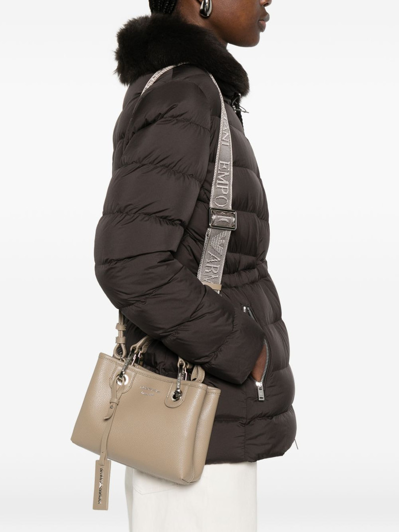 EMPORIO ARMANI logo-strap tote bag outlook