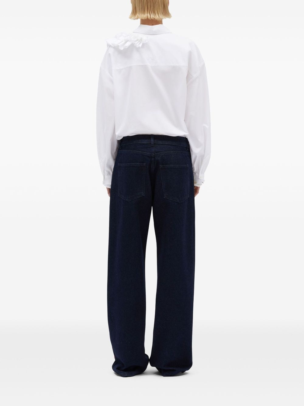 embroidered jeans - 4