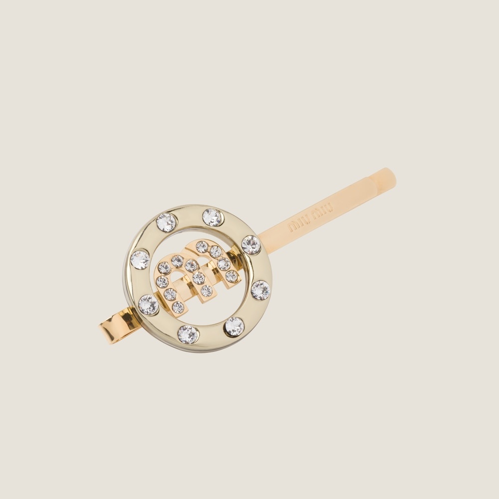 Plexiglas and metal hair clip - 2