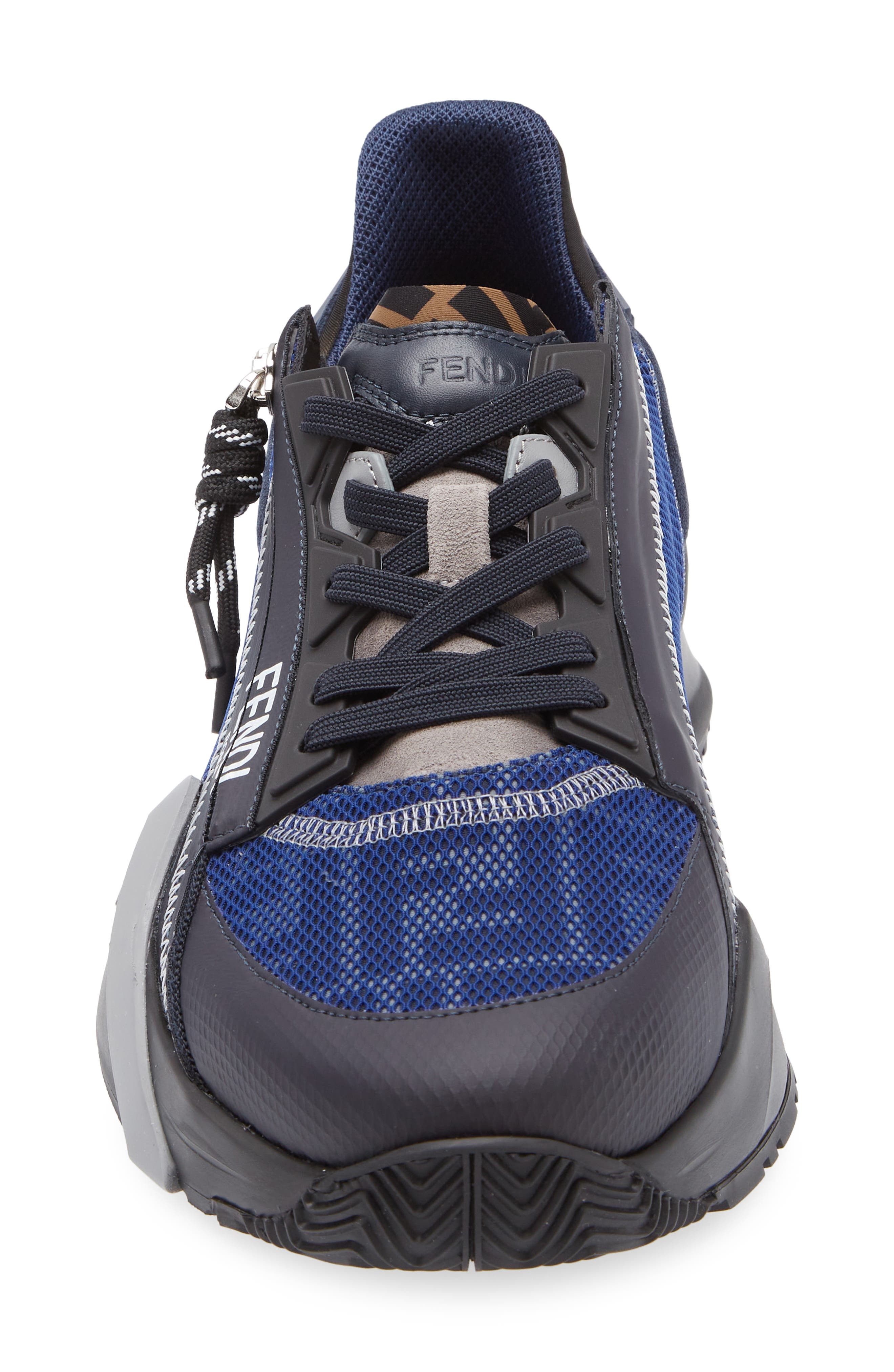 Fendi Flow Low Top Sneaker in Grig Abiss/Navy at Nordstrom - 4