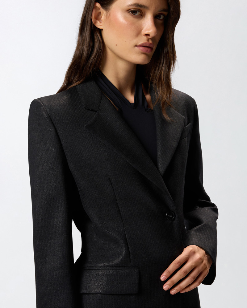 PINSTRIPED BLAZER WITH STRAP 5