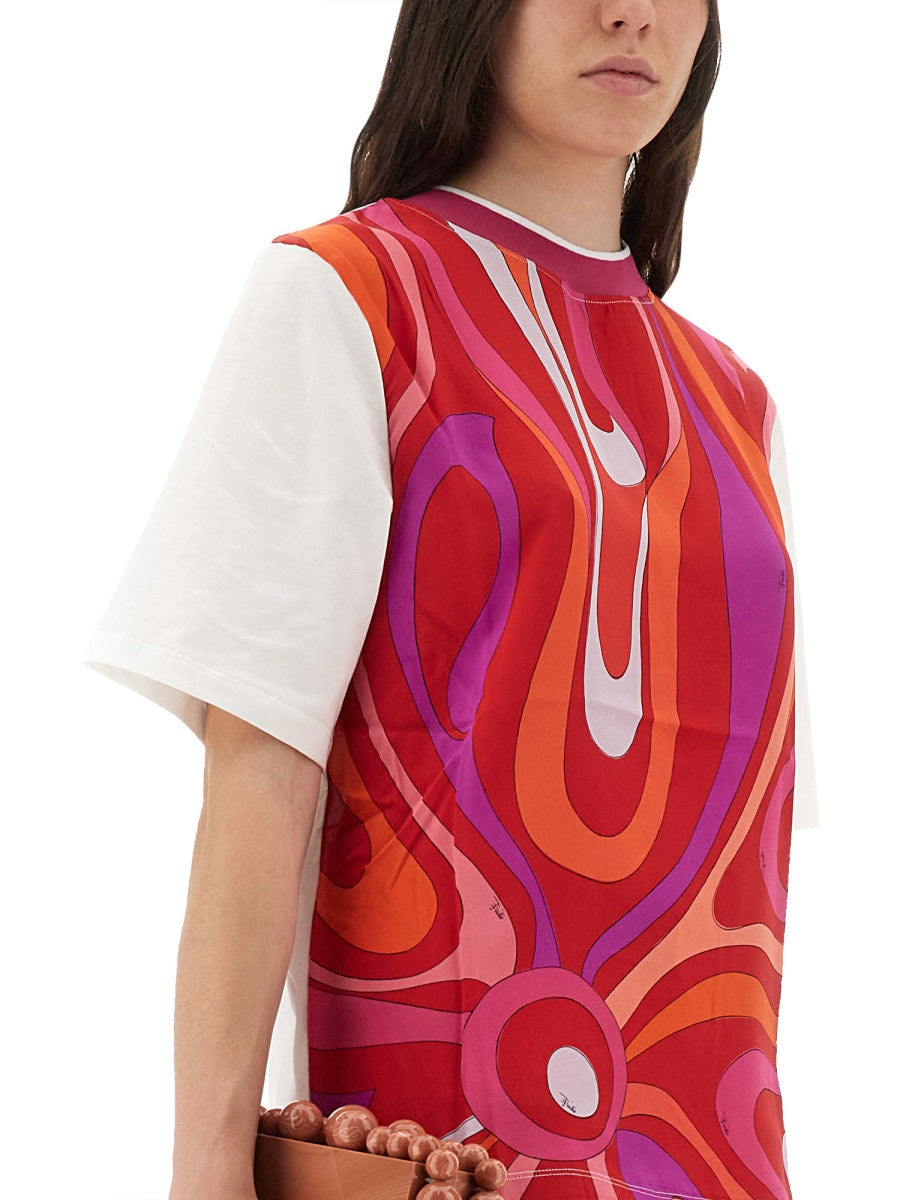 Pucci Women T-Shirt With "Iris" Print - 4