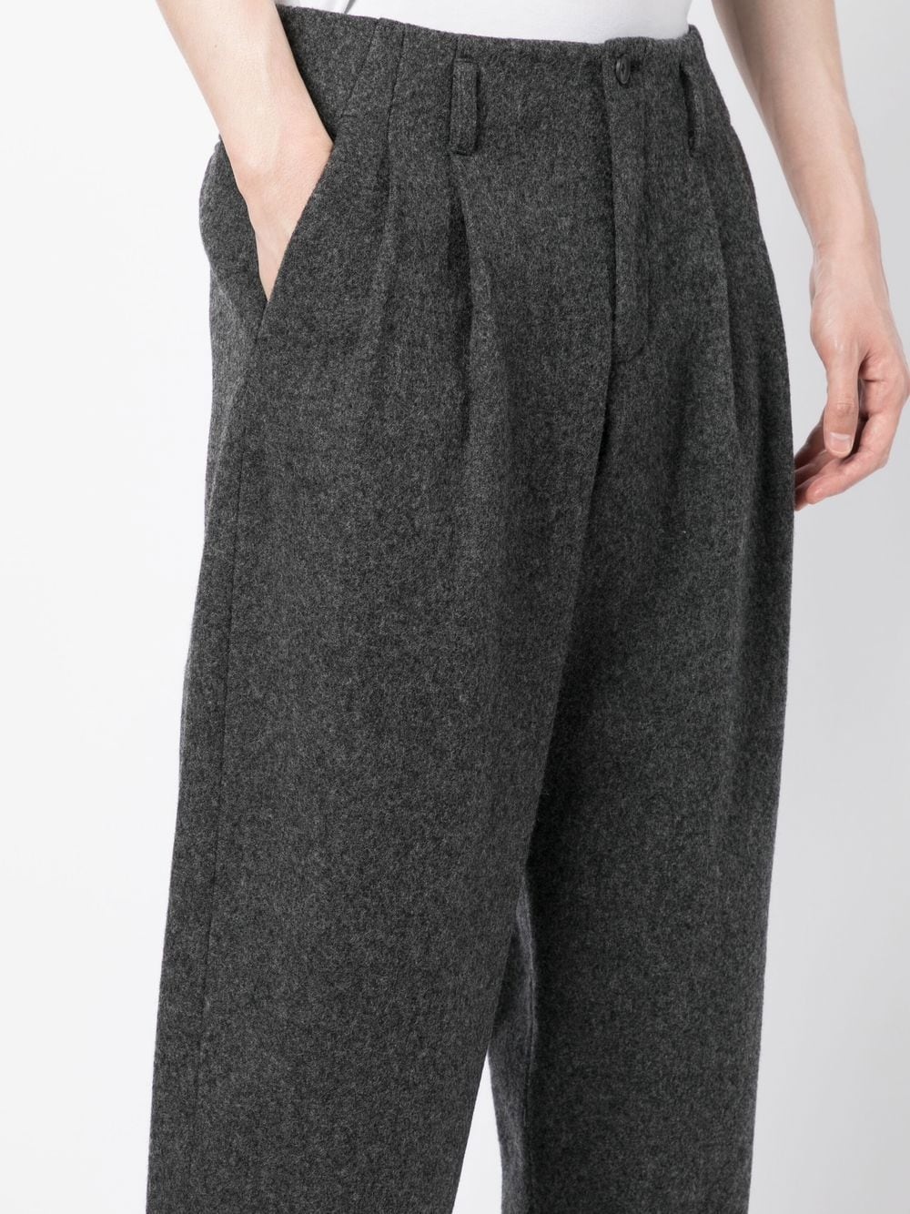 tapered cropped trousers - 5