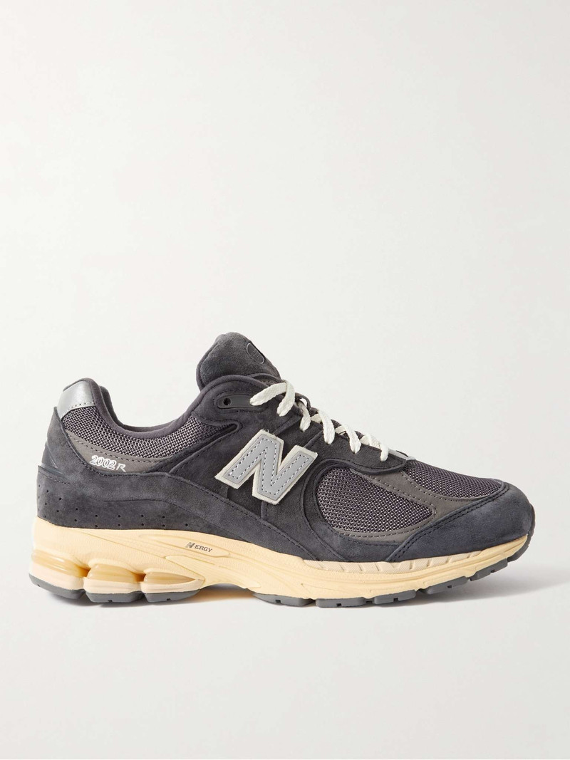 2002R Leather-Trimmed Suede and Mesh Sneakers 1
