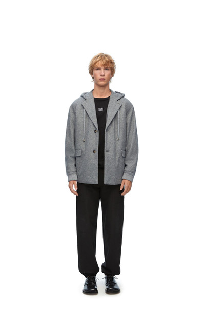 Loewe Hooded jacket in wool and cashmere outlook