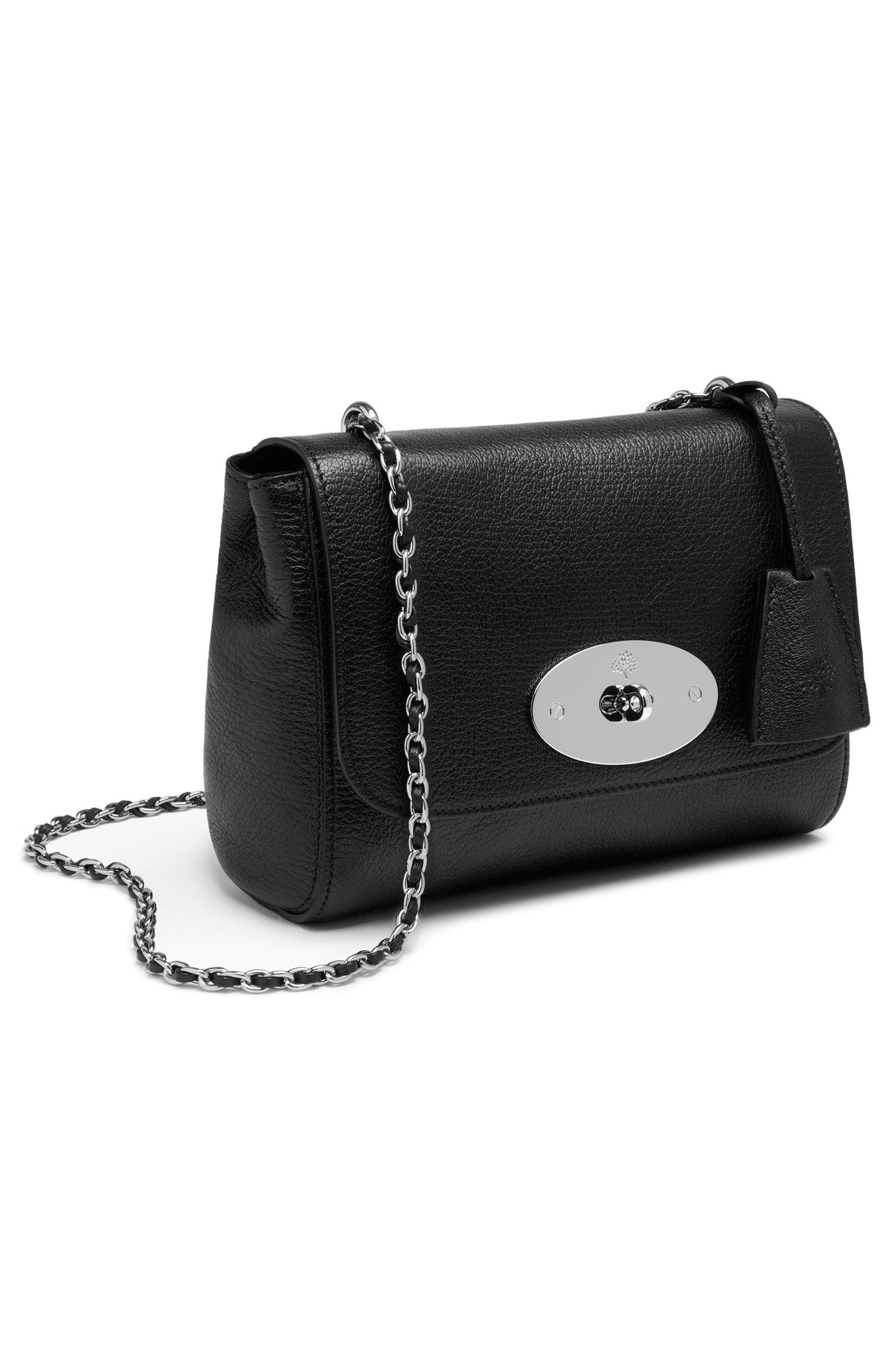 Mulberry Lily Convertible Leather Shoulder Bag in Black /Silver at Nordstrom - 5