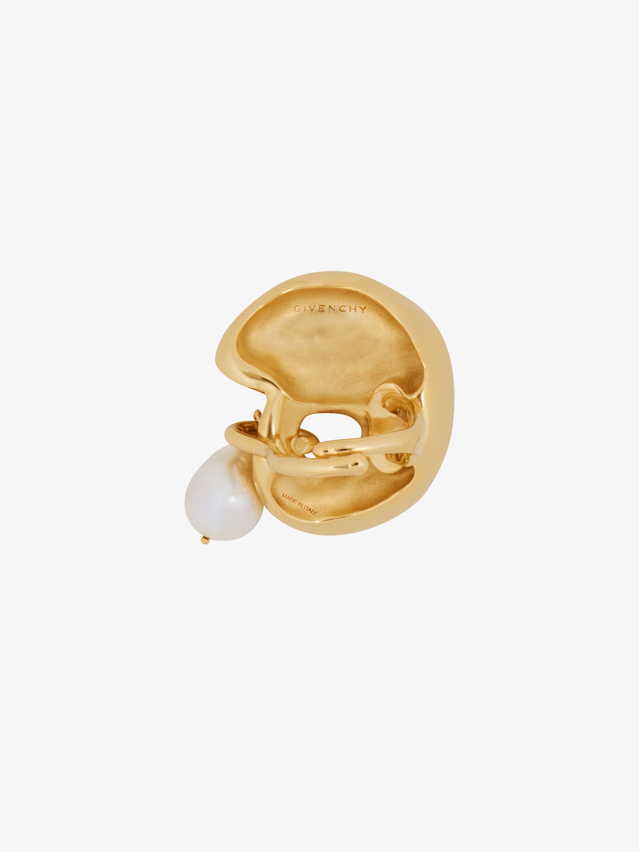 Cloud adjustable ring with pearl - 4