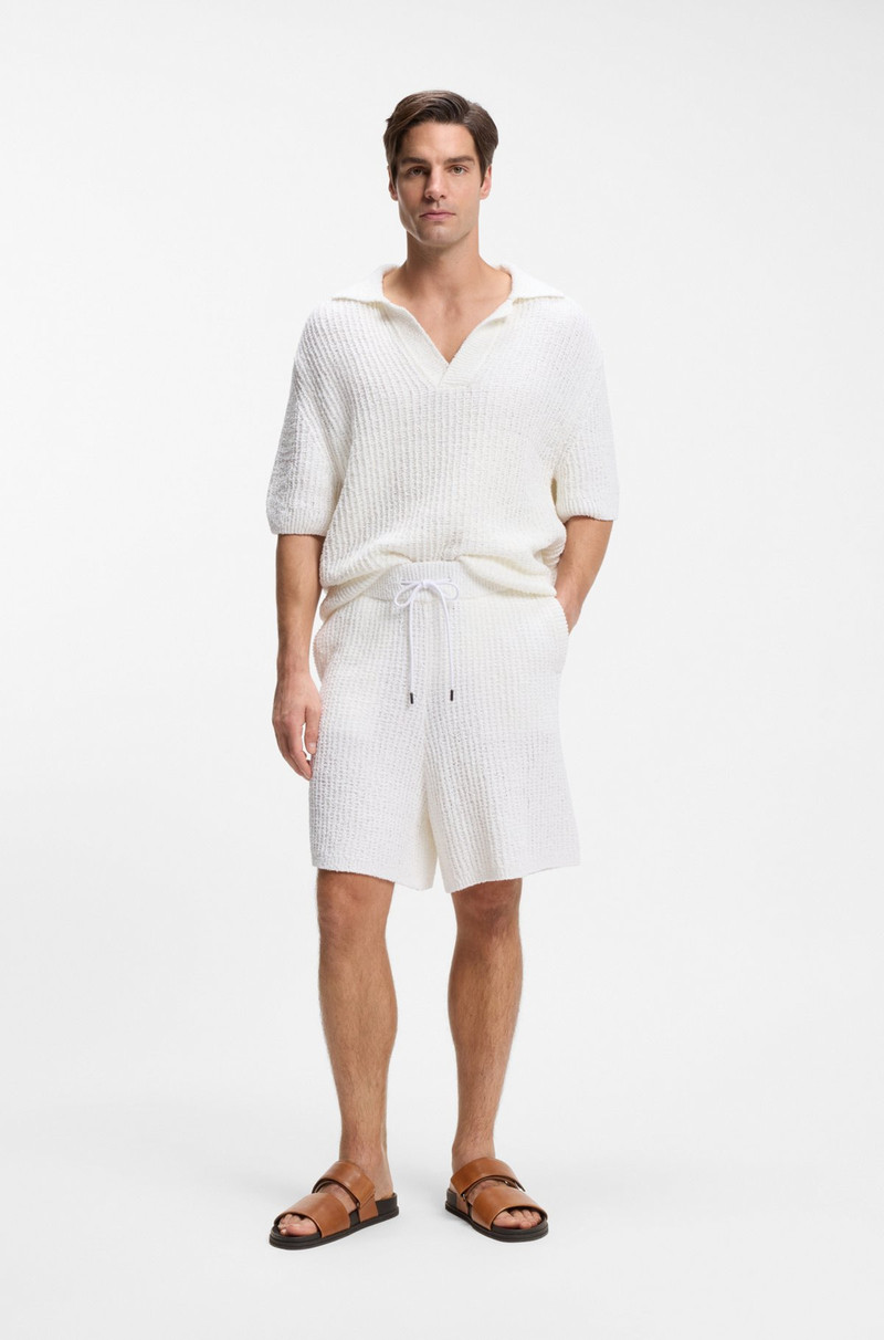 BOSS LEATHER SLIDES WITH RIPTAPE STRAP outlook