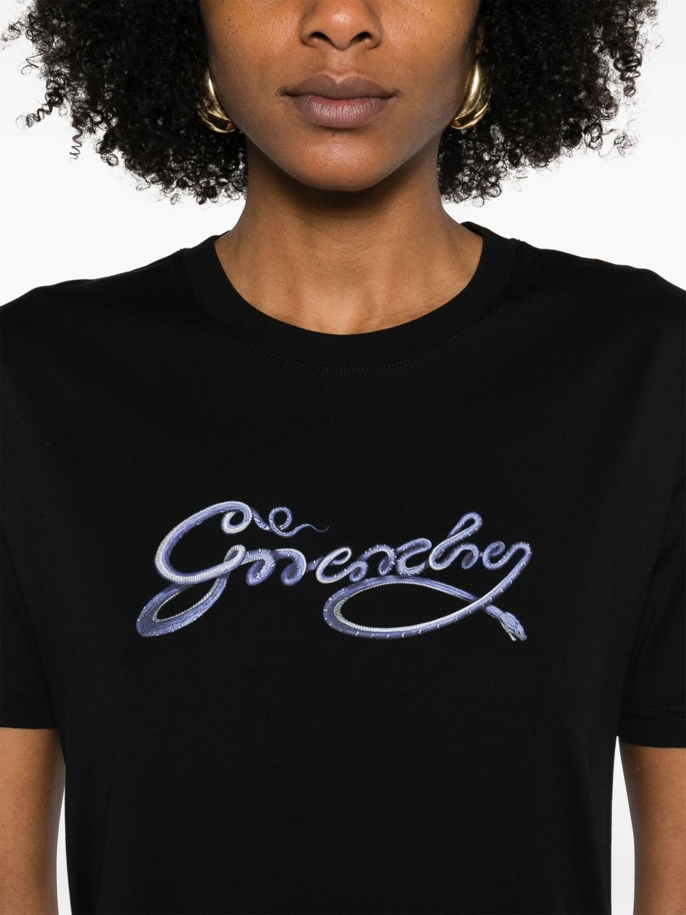 snake-print T-shirt - 5