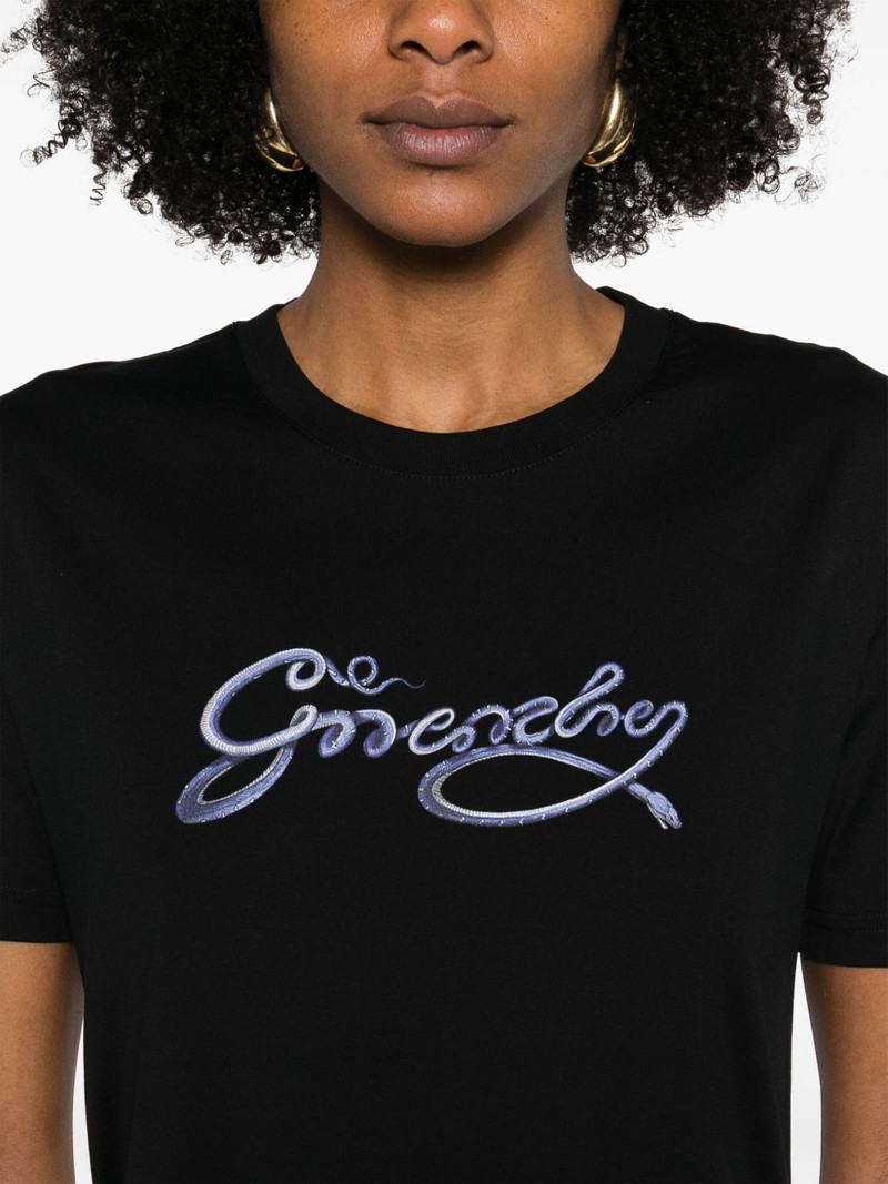 snake-print T-shirt 5