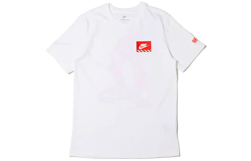 Men's Nike Sportswear Transformers Printing Sports Round Neck Short Sleeve White T-Shirt DJ1398-100 - 1