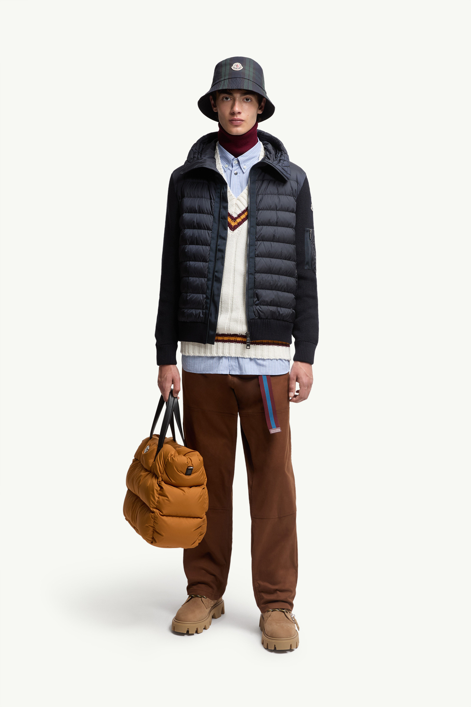 Padded Zip-Up Cardigan - 2